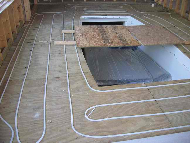 new kitchen and bathroom radiant heating